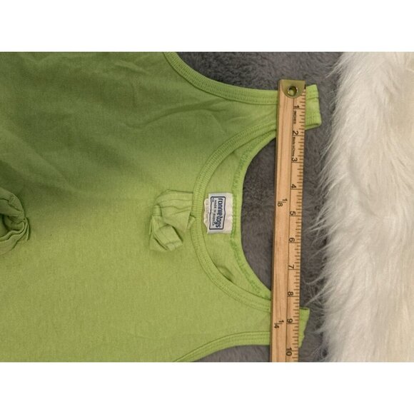 VTG 1990s Ronnie Tags Girls 10 Sleeveless Green Dress Made in USA - Picture 6 of 10